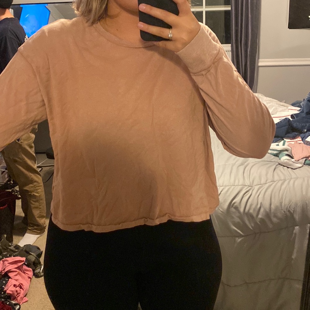 Cropped aerie shirt